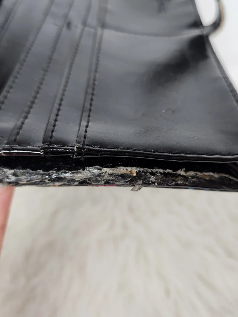 Shag Wear Canada Peace Dove Faux Leather Bifold Wallet Snap Black